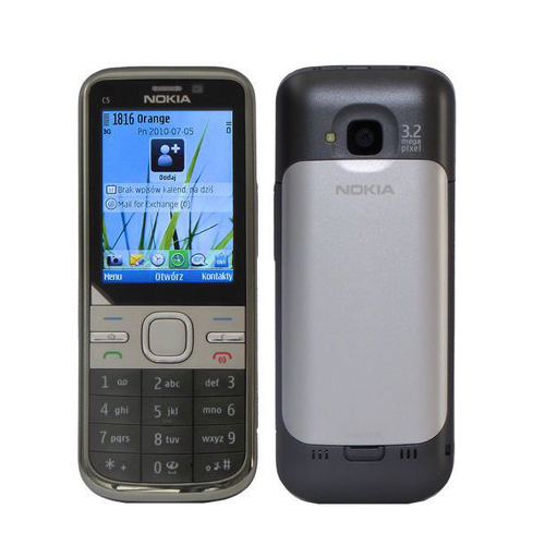Nokia C5-00 Cellphone 3.15MP 3G Bluetooth FM Cheap Mobile Phone 