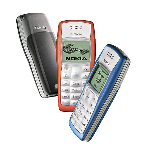 Original Nokia 1100 Black color Only Refurbished Mobile Phone 