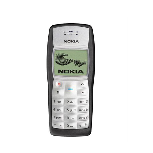 Original Nokia 1100 Black color Only Refurbished Mobile Phone 